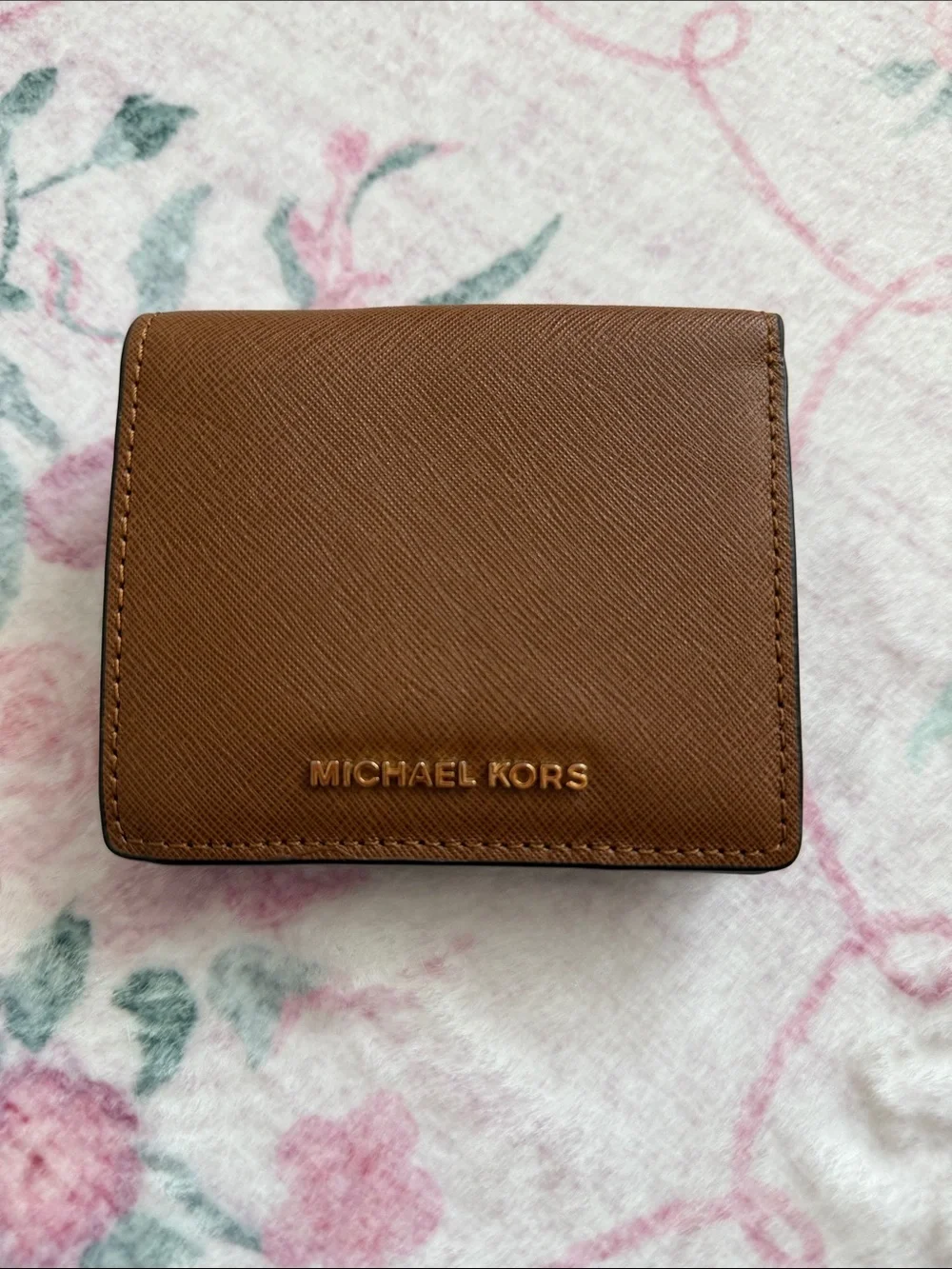 Michael Kors Leather Bifold Wallet - Tan Brown
